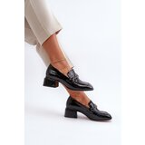 S. BARSKI Black Patent Leather Court Shoes with Block Heel S.Barski | Shoptok.si