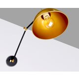 Candellux truck zidna lampa crna+zlatna 1X40W E27 zlatna abažur