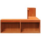 vidaXL Noćni ormarić sa stolom voštano smeđi 222x107x75 cm od borovine | shoptok.hr