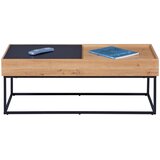 Livetastic KLUBSKA MIZA, črna, hrast artisan | Shoptok.si