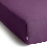 DecoKing Plahta s gumom Amber 220-240x220 cm, tamno ljubičasta Slike