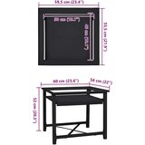  Pedestal za perilicu rublja Crna 64 x 55 x 32.5 cm Čelik | shoptok.hr