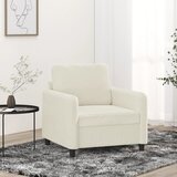 vidaXL fotelj krem 60 cm žamet | Shoptok.si