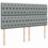  Krevet s oprugama i madracem svjetlosivi 200 x 200cm od tkanine | shoptok.hr