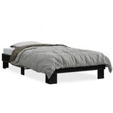 Furnova Posteljni okvir črn 90x200 cm inženirski les in kovina, (21936460) | Shoptok.si