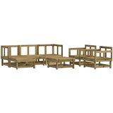 Maison Chic Seti vrtnega pohištva - Vrtna garnitura - Vrtni pohištvo set 7-delna impregnirana borovina, (21804172) | Shoptok.si