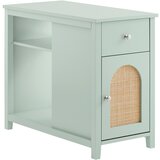 SoBuy Nočna omarica s predalom 35x70x60 cm FBT159-GR, (22108644) | Shoptok.si