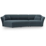 Cosmopolitan Design Modra žametna kotna sedežna garnitura Tokyo – | Shoptok.si