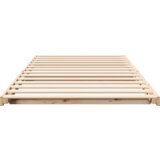 vidaXL Krevet s daskama Smeđa 100 x 200 cm Masivna borovina | shoptok.hr