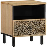 Furnova Nočna omarica 40x33x46 cm trden mangov les, (21925822) | Shoptok.si