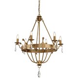 Elstead Lighting Elstead Windsor Lestenec s 6 lučmi, zlata barva, E14, (22099680) | Shoptok.si