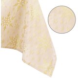 AmeliaHome Stolnjak White Christmas 140x400 cm, zlatna | shoptok.hr
