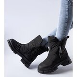 Gemre Black insulated quilted snow boots Antonina | ePonuda.com