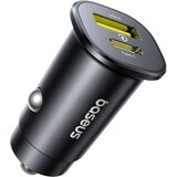 Baseus GoTrip avtopolnilec z USB-A in USB-C vhodoma 30W črne barve Cene