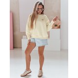 DStreet Bluza damska oversize z sercami LOVELISA ecru | Shoptok.si