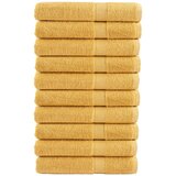 vidaXL Premium brisače SOLUND 10 kosov zlata 100x200 cm 600 g/m2 | Shoptok.si