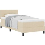 vidaXL Box Spring Krevet s Madracem Bež 90x200 cm Tkanina | shoptok.hr