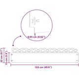 vidaXL Robniki za trato 20 pcs Rjav 103 x 0,05 x 22 cm | Shoptok.si