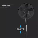  Stojeći ventilator, prečnik 43 cm, 55W/230V, crne boje | Eponuda.com