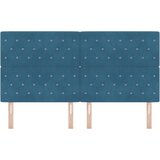  Uzglavlje Tamno plava 180 cm Baršun | shoptok.hr
