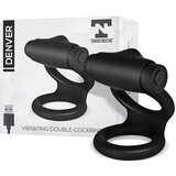 TARDENOCHE Denver Vibrating Double Cockring Black Cijene