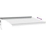 Tenda na automatsko uvlačenje LED antracit i bijela 500x350 cm | shoptok.hr