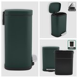 Spirella Temno zelen jeklen koš za smeti s pedalom 5 l Akira – | Shoptok.si