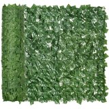 Outsunny Umetna vrtna in balkonska zelenjavna živa meja iz PE proti UV, umetna živa meja s temno zelenimi listi 300x100 cm, (20755475) | Shoptok.si