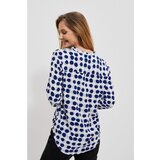 Moodo Decorative shirt with a zipper on the neckline Cijene