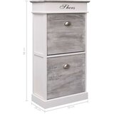 Ormarić za cipele sivi 50 x 28 x 98 cm od drva paulovnije | shoptok.hr