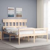  Okvir kreveta s uzglavljem 160 x 200 cm od masivnog drva | shoptok.hr