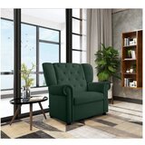 Støraa Zelen žameten gugalni chesterfield fotelj Lillyse – | Shoptok.si