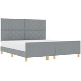  Krevetna konstrukcija Svjetlosiva 180 x 200 cm tkanina | shoptok.hr