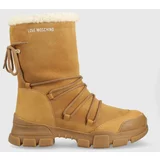 Love Moschino cipele za snijeg od brušene kože , boja: bež