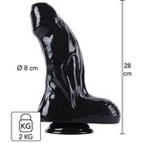 Hidden Desire Extreme Dong Xtra Thick XL 28cm Black | Shoptok.si
