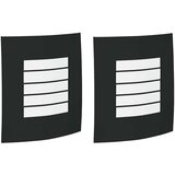 vidaXL Zunanje stenske svetilke 2 pcs Črna 23.5 x 10.5 x 26 cm, (5000008787) | Shoptok.si