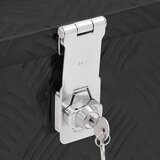  Kutija za pohranu crna 50x15x20,5 cm aluminijska | shoptok.hr