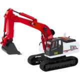 Bager na gosenicah za igro s rotirajočo kabino Swivel Cab 360° 1:14 - rdeč | Shoptok.si