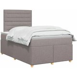  Boxspring krevet s madracem Sivosmeđa 120 x 190 cm Tkanina - Sivosmeđa 120 x 190 cm Dizajn linija | shoptok.hr