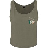 Mister Tee Ladies Kicks Love EMB Tank olive | Shoptok.si