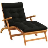  Jastučić za ležaljku VIANEN 100% poliester Crna 200 x 90 x 8 cm | shoptok.hr
