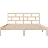  Posteljni okvir iz trdnega lesa 120x190 cm 4FT, (20645582) | Shoptok.si