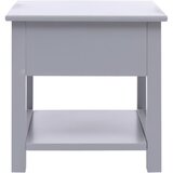  Bočni stolić sivi 40 x 40 x 40 cm od drva paulovnije | Shoptok.si
