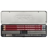  Umjetnički kpl za crtanje Cretacolor graphite pocket kpl 9 kom u metalnoj kutiji | Shoptok.si