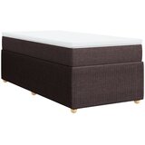 Maison Chic Box spring postelja - Vzmetna postelja z vzmetnico temno rjava 90x200 cm blago SL4098, (21900898) Cene