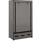  282460 Wardrobe Grey 87x49x159 cm Fabric | shoptok.hr