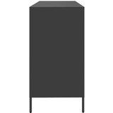vidaXL Komoda črna 135x39x73,5 cm hladno valjano jeklo | Shoptok.si