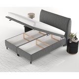 Maison de Rêve Sivi tapecirani bračni krevet s prostorom za odlaganje 200x200 cm Pearl – | shoptok.hr