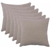  Presvlaka za jastuk 6 pcs HEERLEN Svjetlosiva 50 x 50 cm Boucl&amp;eacute; - Svjetlosiva 50 x 50 cm 6 Slike