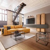 Modern Living sedežna garnitura pedro, gorčična barva, žamet | Shoptok.si